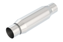 Crate Resonator 2.5'' Center Inlopp / 2.5'' Center Utlopp 3.5'' Runda X 10in Lång Dämpare Borla